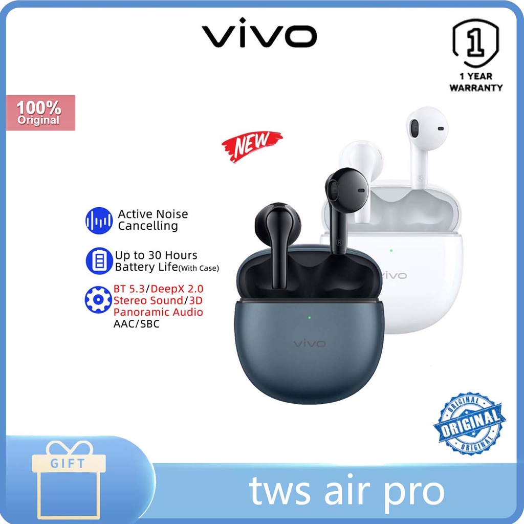 VIVO TWS Air Pro TWS Earphone Active Noise Cancelling Wireless ...