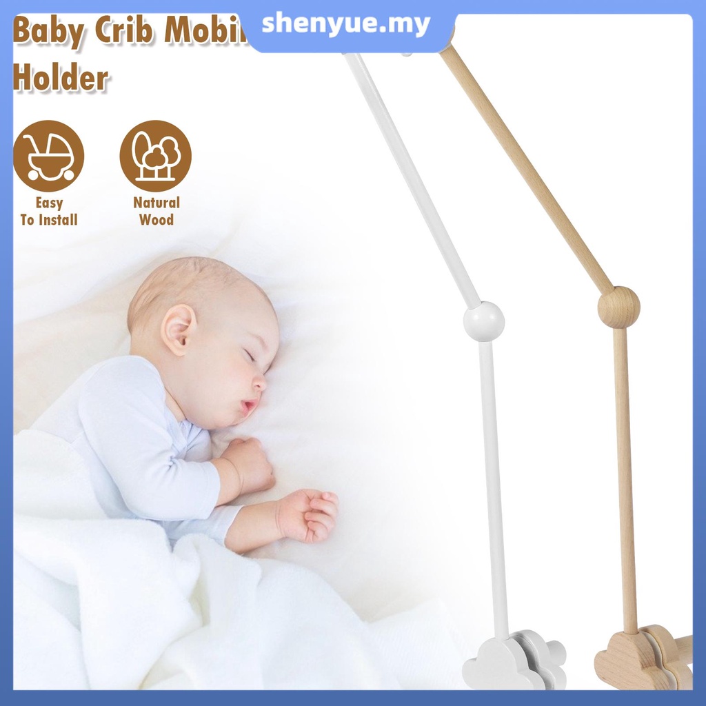 Snowpants Girls Baby Crib Mobile Arm - 26.77 Inch White ABS Holder For  Nursery Mobiles & Toys Universal Music Box Holder