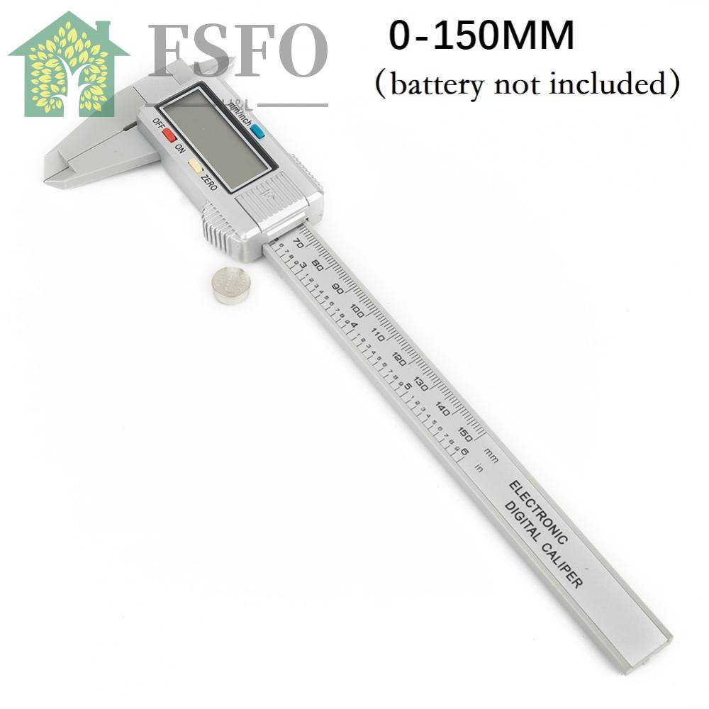 Carbon Fiber Meter Vernier Calipers 150mm Accurate Readings with LCD