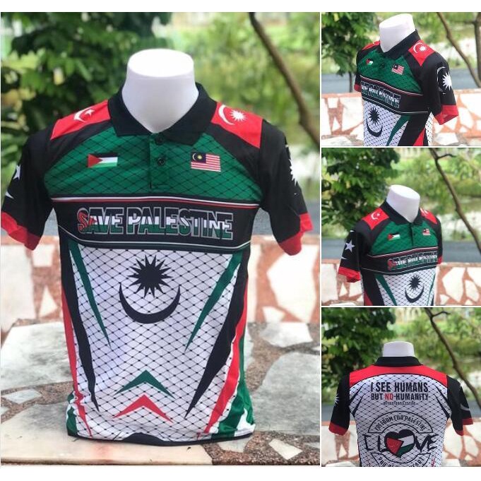 READY STOCK - SOLIDARITY WITH PALESTINE T-SHIRT PALESTIN TEE SAVE