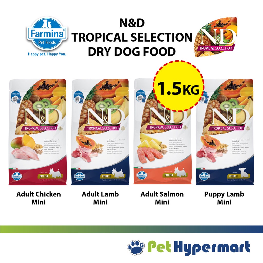 FARMINA ND Dog Tropical Selection Mini Huhn - 5 Kg Trockenfutter Für Kleine Hunde
