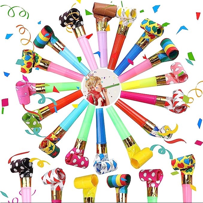 Party Horns Noisemakers Party Favors Party Blowers Colorful Birthday