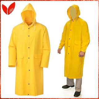 PVC Raincoat Yellow Water Proof Heavy Duty Rain Coat for Adults Mens Long  Raincoat Polyester Raincoat - China Raincoat and Rain Coat price