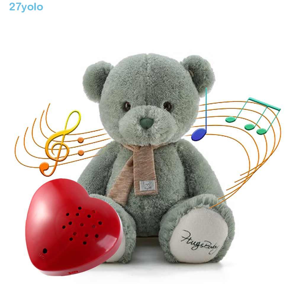 YOLO Stuffed Animal Voice Recorder, Recordable Buttons 30 Seconds Toy