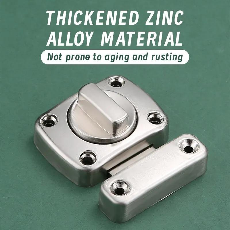 2pc Home Security Latch Rotate Bolt Latch Gate Latches Door Slide Lock