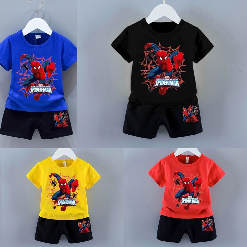 SpiderMan Web Toddler Baby Boys Summer Time Casual T-Shirt In Cheapest Price Only In BD main image 1