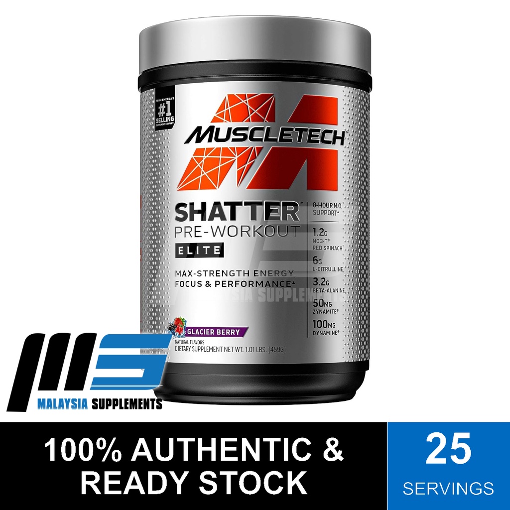 MuscleTech Shatter Elite Preworkout (1.04lbs / 25 Servings) Long