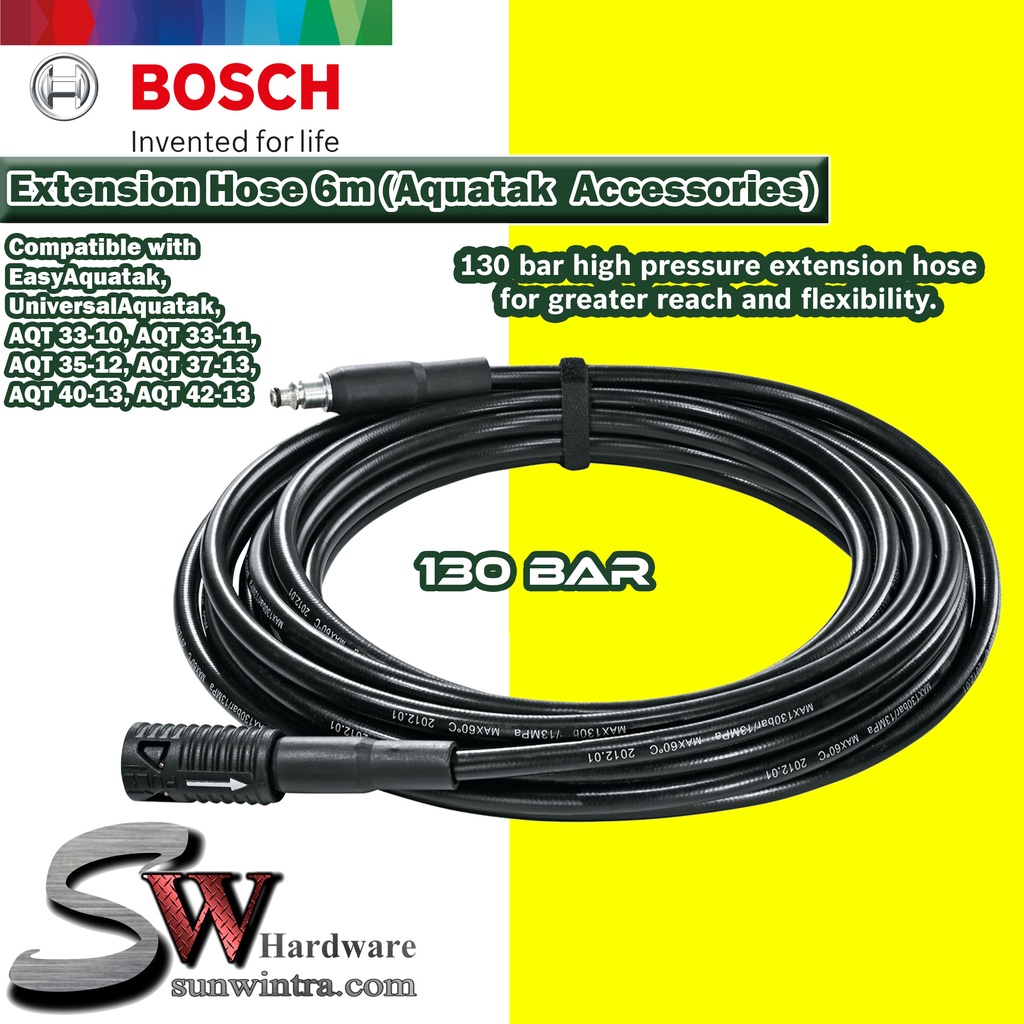 Bosch High Pressure Extension Hose 6M for Bosch High Pressure Cleaner