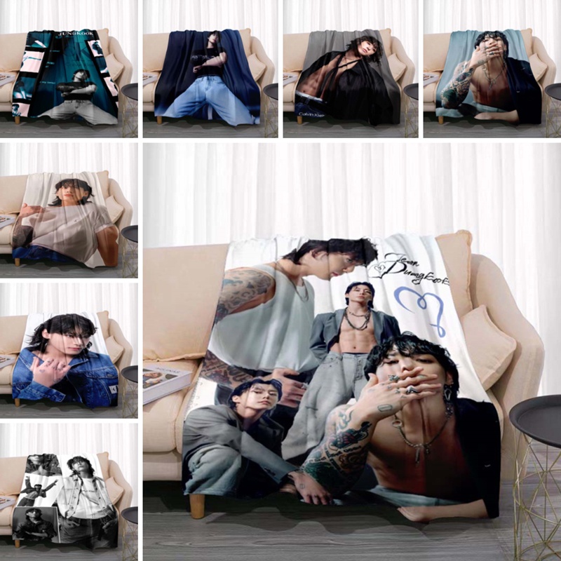 Jungkook Blanket, Soft Cozy BTS Throw Blanket, Kpop Fan Gift & Room Decor