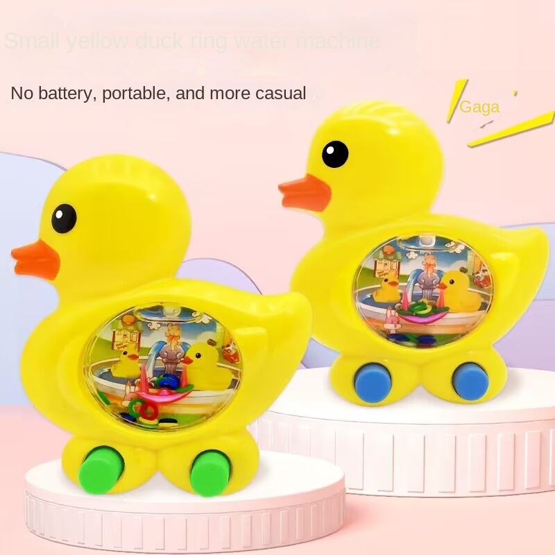 Children's toy duck ring game/fun water ring toy/big yellow duck ring