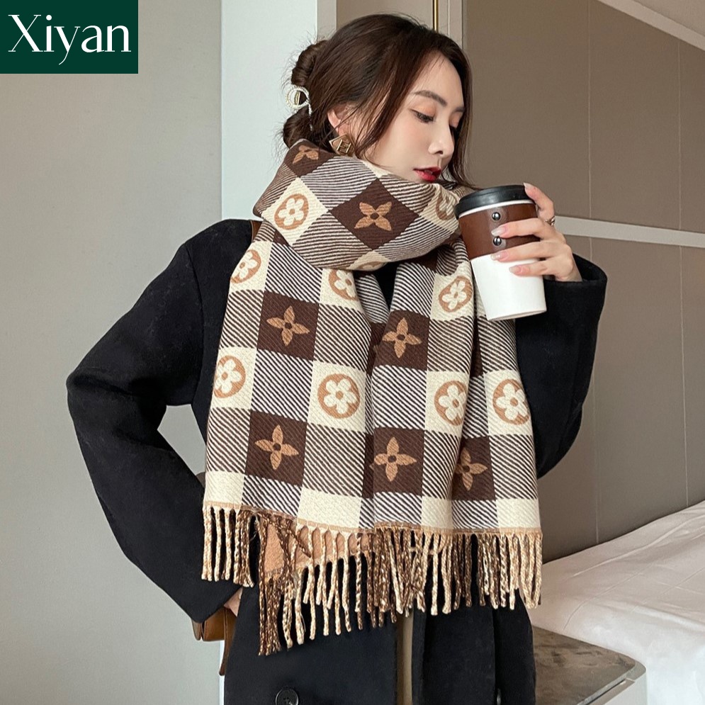 Women's Fashion Scarves Long Shawl Winter Thick Warm Knit