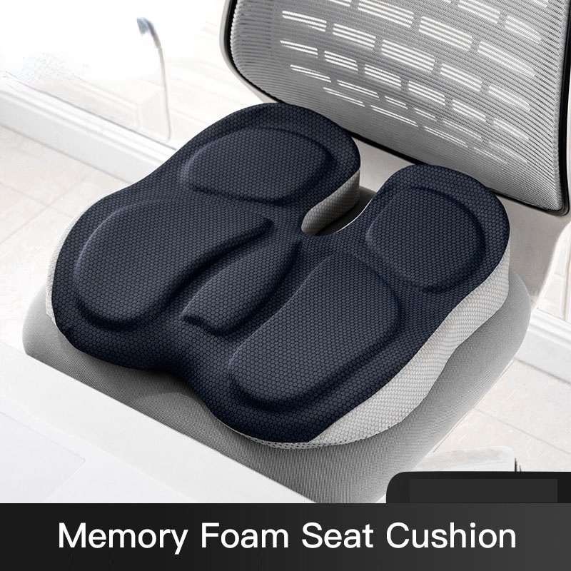 PurenLatex Memory Foam Chair Orthopedic Cushion Office Seat Pad