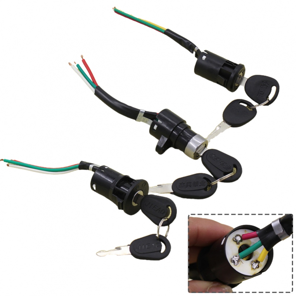 1PCSElectric Bicycle Ignition Switch KeyPower Lock For Electric