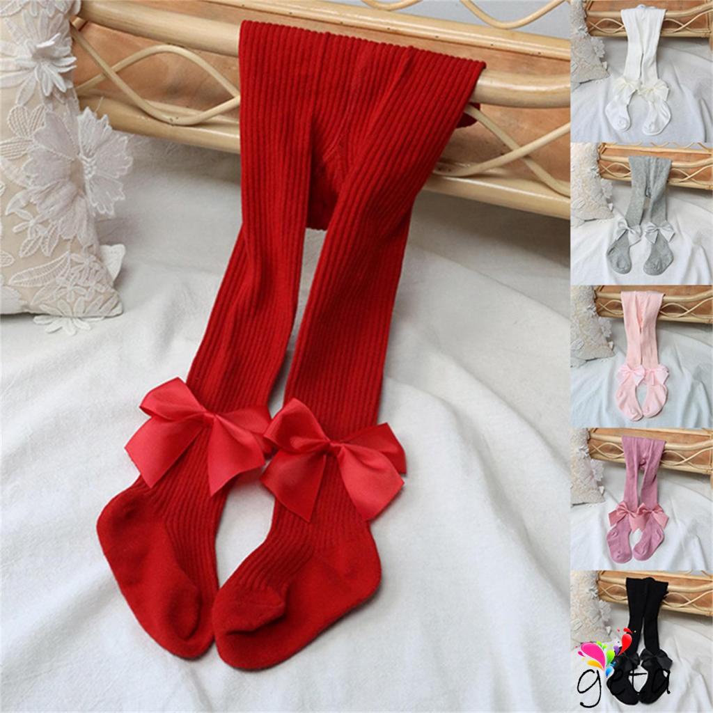 LJWBaby Girl Christmas Tights Seamless Pantyhose Ribbed Stockings