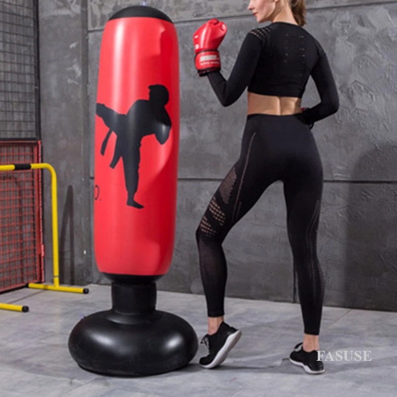 FAUSE 1.6M Inflatable Boxing Punching Bag Training Bag PVC Thickening