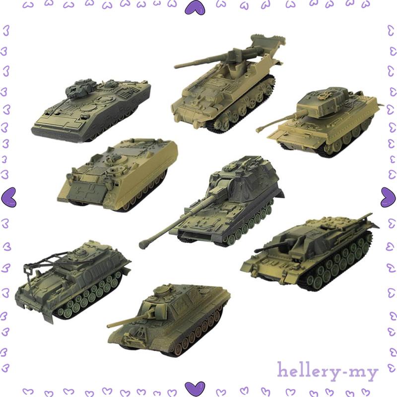 [HelleryMY] 8 Pieces 4D Modern Tank Model 172 Heavy Tank Table Model