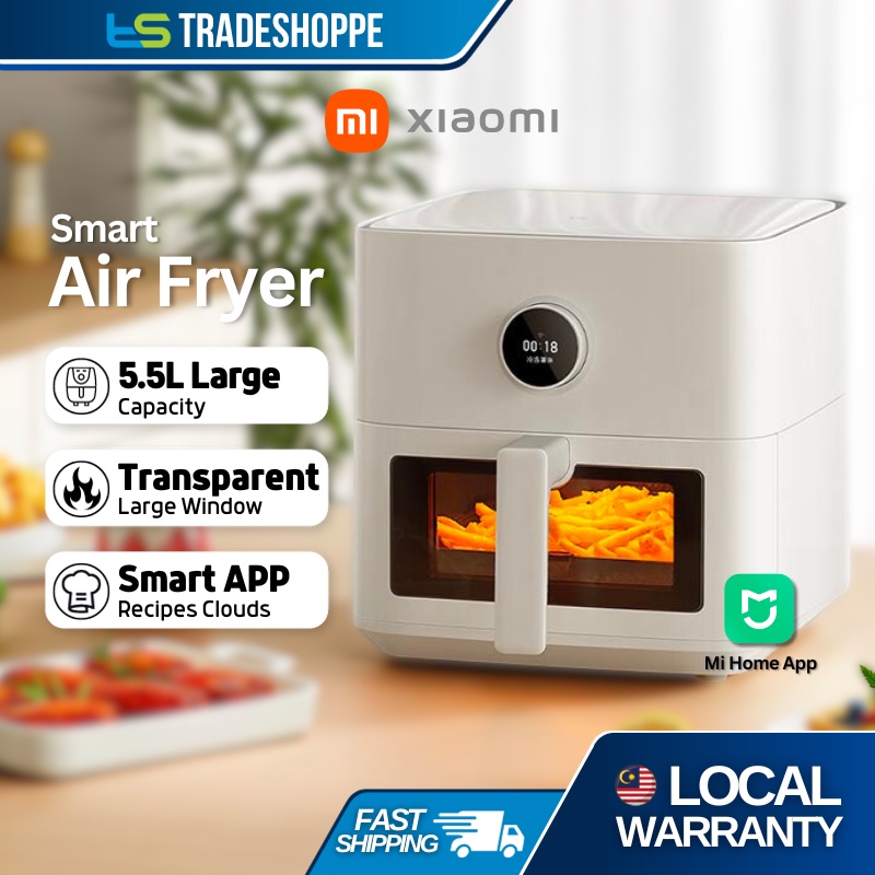 Xiaomi Mijia Smart Air Fryer 5.5L (Transparent edition) Smart Recipes ...