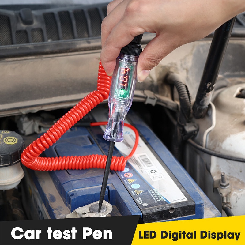 6V/12V/24V car and motorcycle digital display pen repair multi-function ...