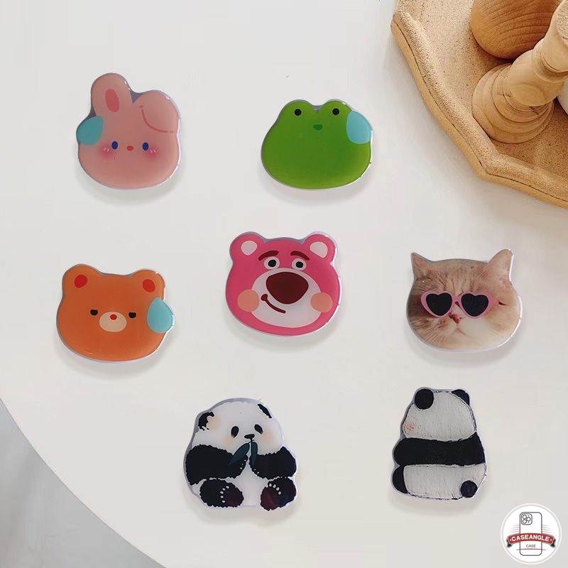 Cartoon Lovely Frog Cool Cat Fashion Phone Holder Little Funny Panda ...