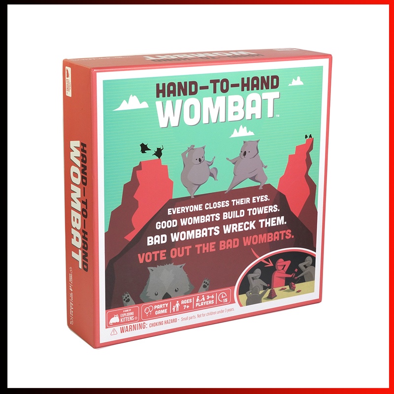 Exploding Kittens Hand to Hand Wombat Card Game | Shopee Malaysia