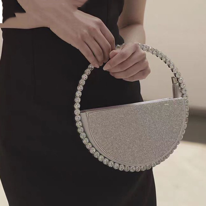 Circle handle best sale clutch bag