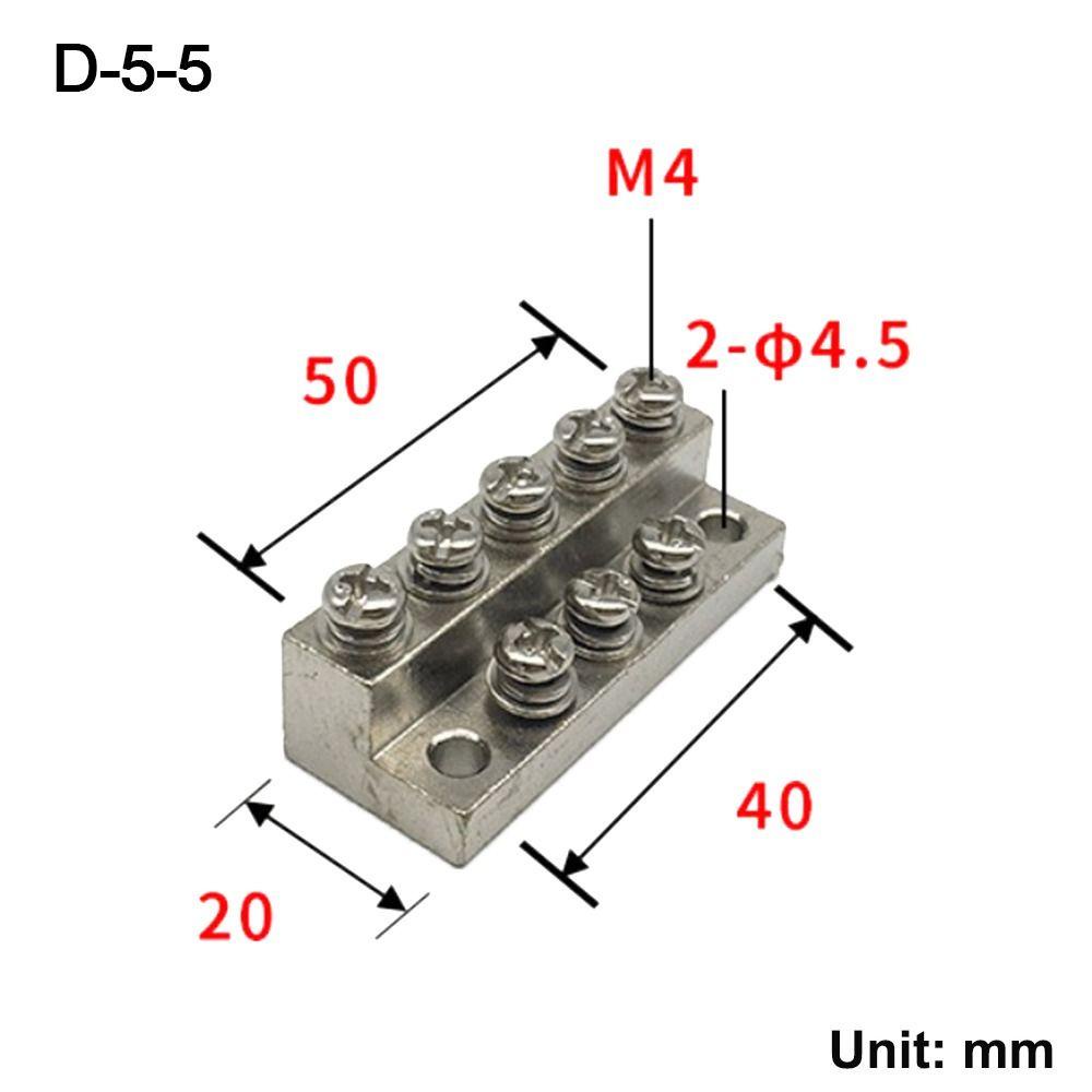 YANMIG Copper Bar Terminal, With Hole Screw Multispecification Wire