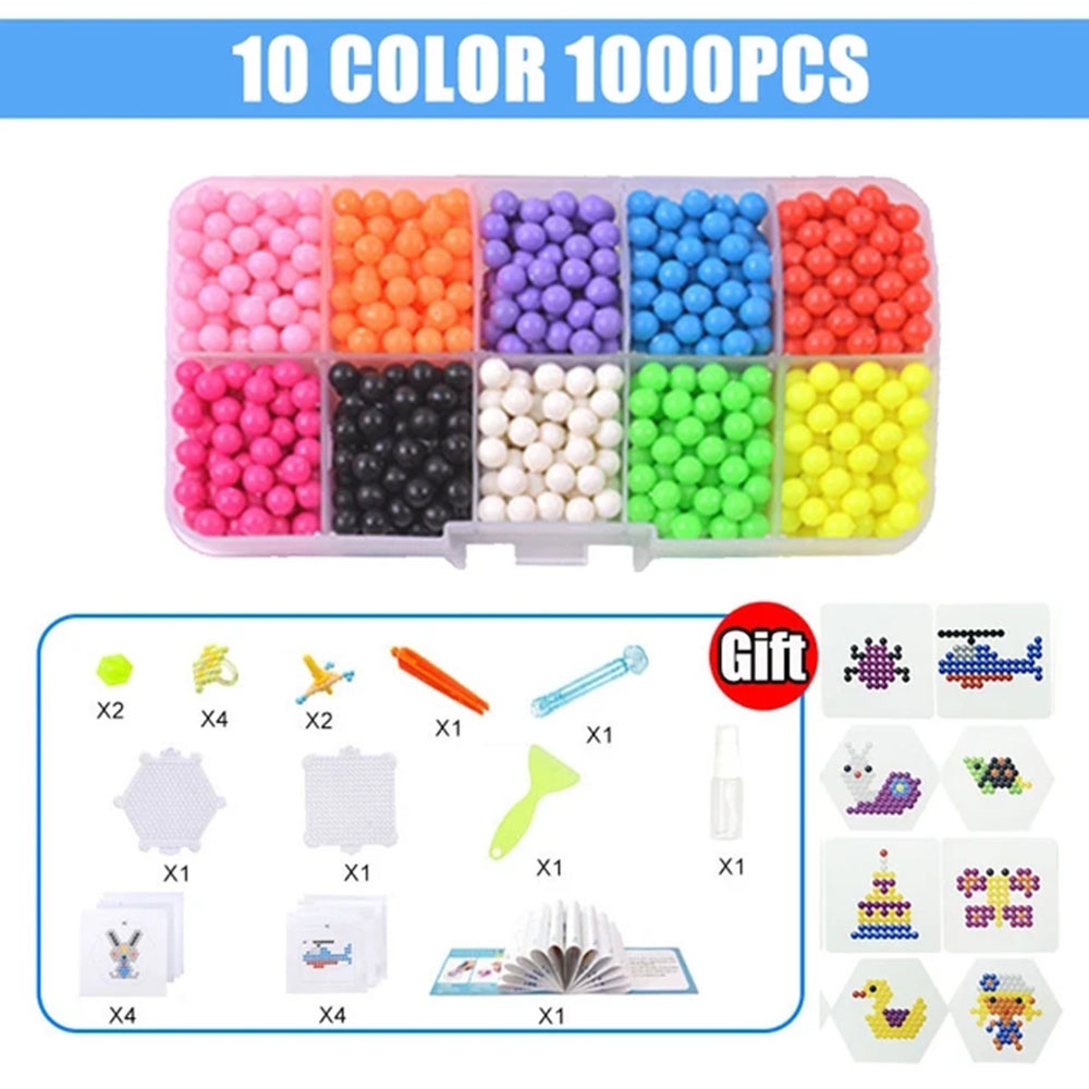 DIY Fuse Beads Sticky Water Beads Art Craft Toys Accessories Tools