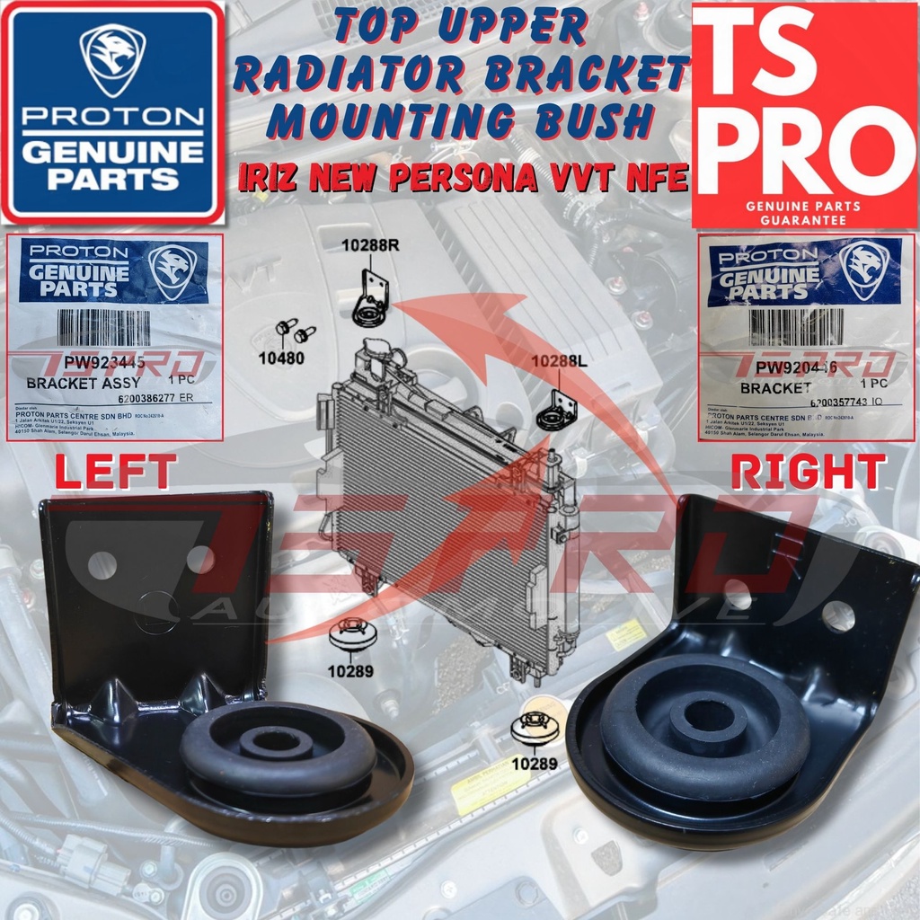Proton Iriz New Persona VVT Genuine Upper Radiator Bracket Mounting ...