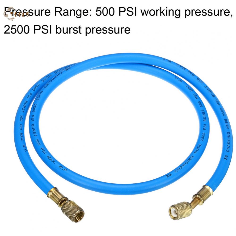 Efficient 14 SAE Refrigerantion Charging Hose 3 9ft Length 500PSI Blue HVAC Hose Shopee Malaysia