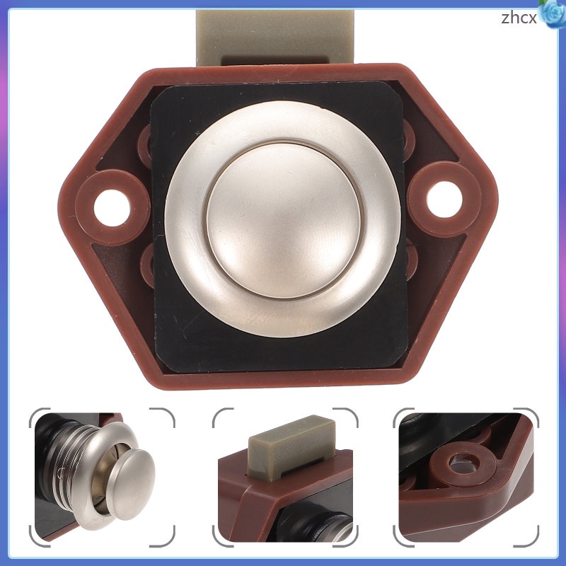 Latch Lock Keyless Door Catch Drawer Cam Push Button RV Locks Entry