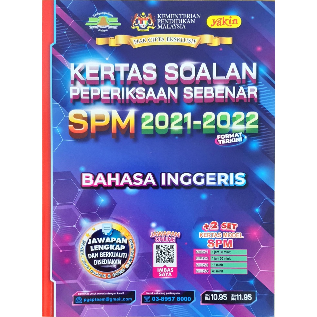 Buku Latihan : [TERBARU] Kertas Soalan Peperiksaan SPM Sebenar 2021 ...