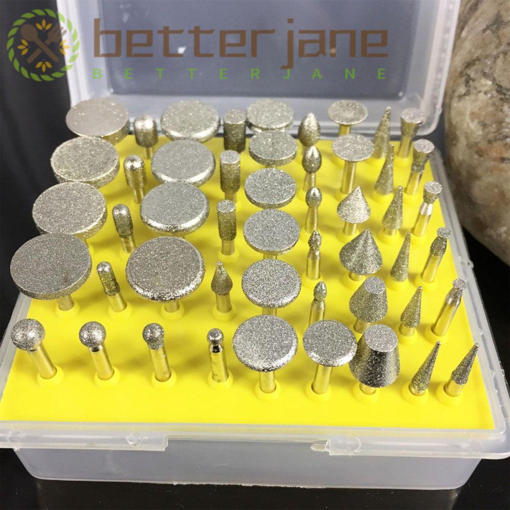 BETTERJANE 50pcs Electric Grinding Heads, Various Shapes High