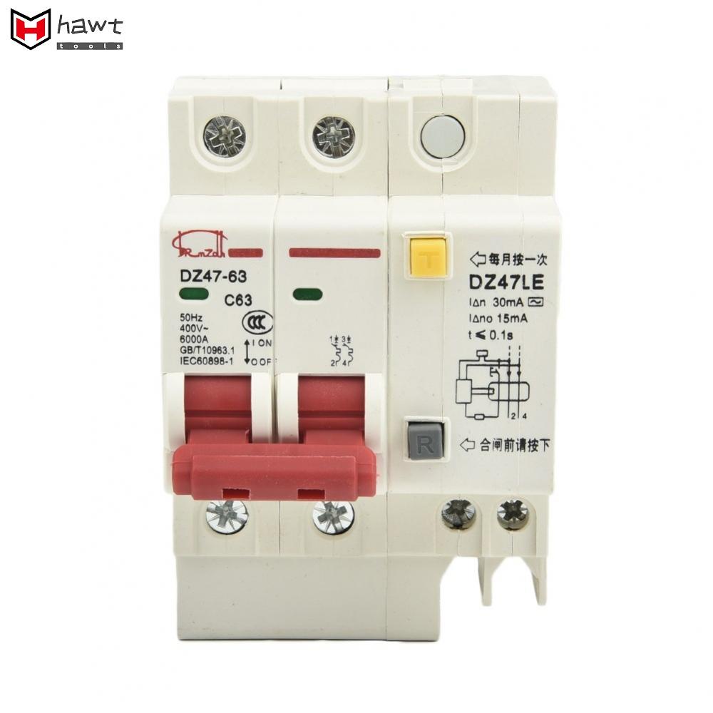 Circuit Breaker Surge Protector 50A 63A AC 220V250V Ground Indicator