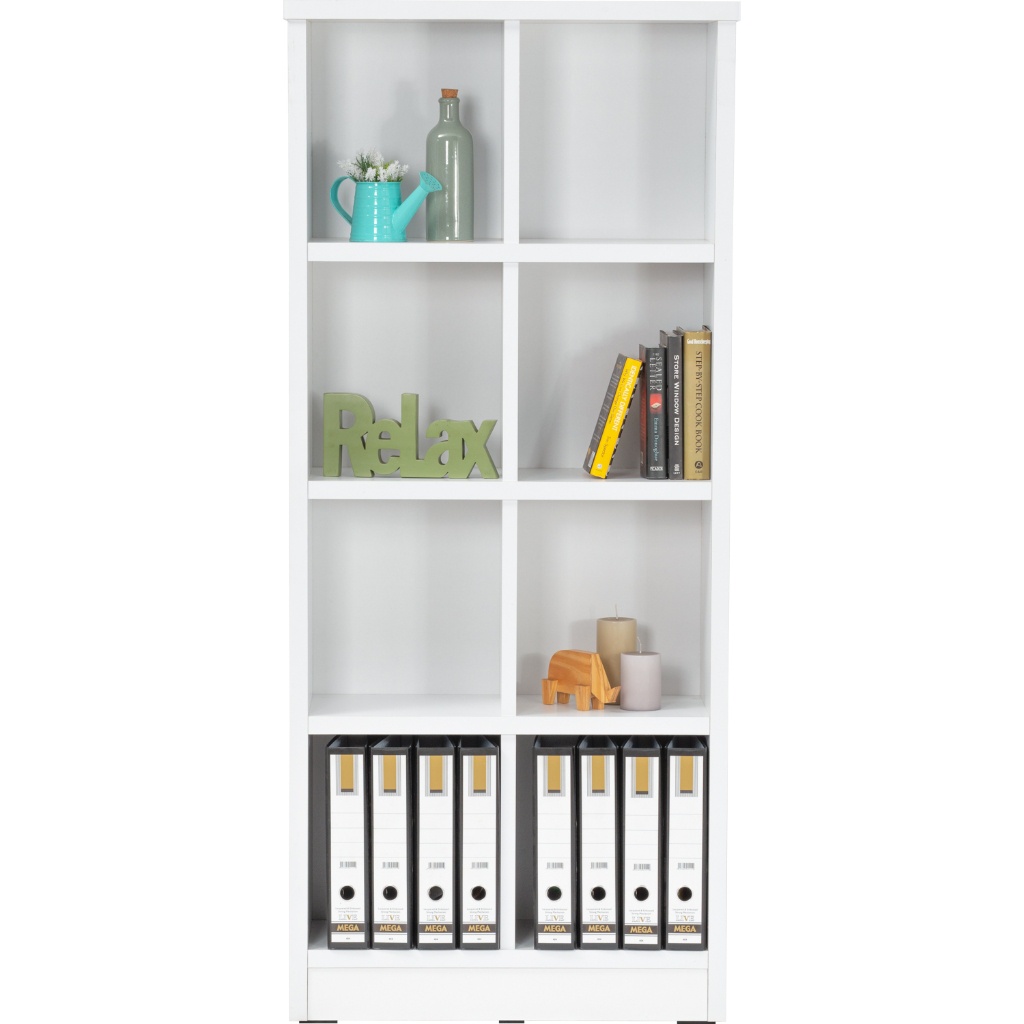 HAKA White 8 Hole File Cabinet Office Cabinet Book Rack Bookshelf Book ...