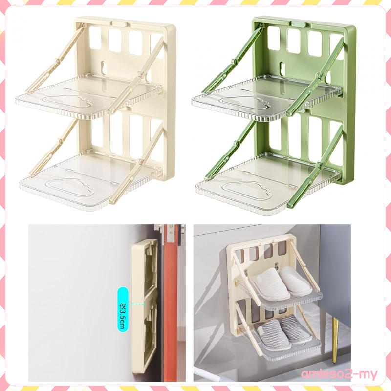[AmlesofaMY] Wall Mounted Shoes Rack Space Saving Shoe Shelf for