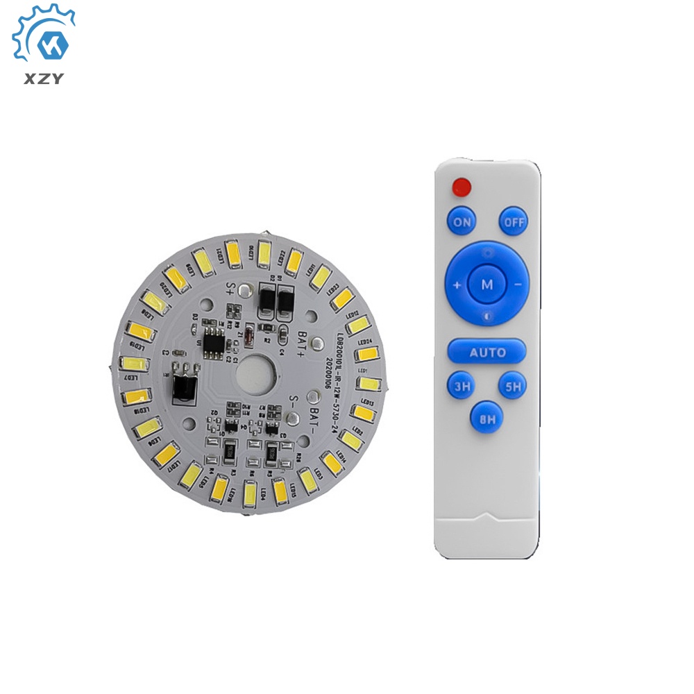 Round 3.2V 3.7V Two-color LED Solar Light Source Panel 12W Solar ...
