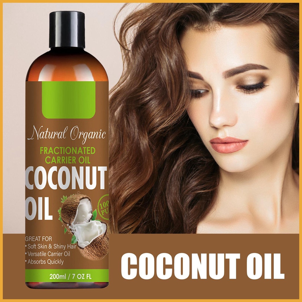 Cold Pressed Organic Coconut Oil Dry Skin Body Oil Massage Oil Liquid