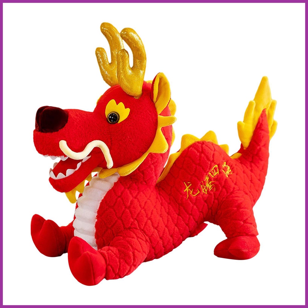 New Year Dragon Plush 2024 Year Of The Dragon Mascot Chinese Dragon