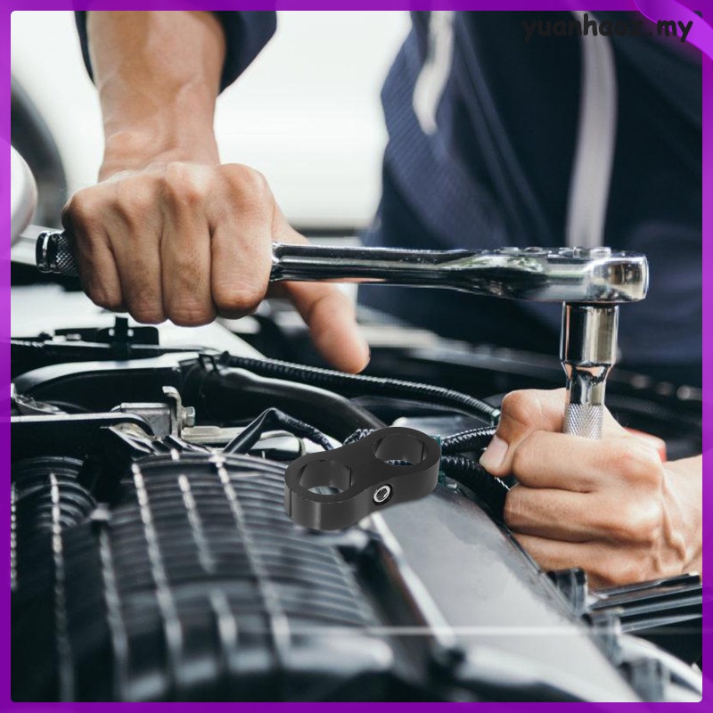 Motorbike Throttle Clamp Hose Mounting Clamps Brake Line Clips