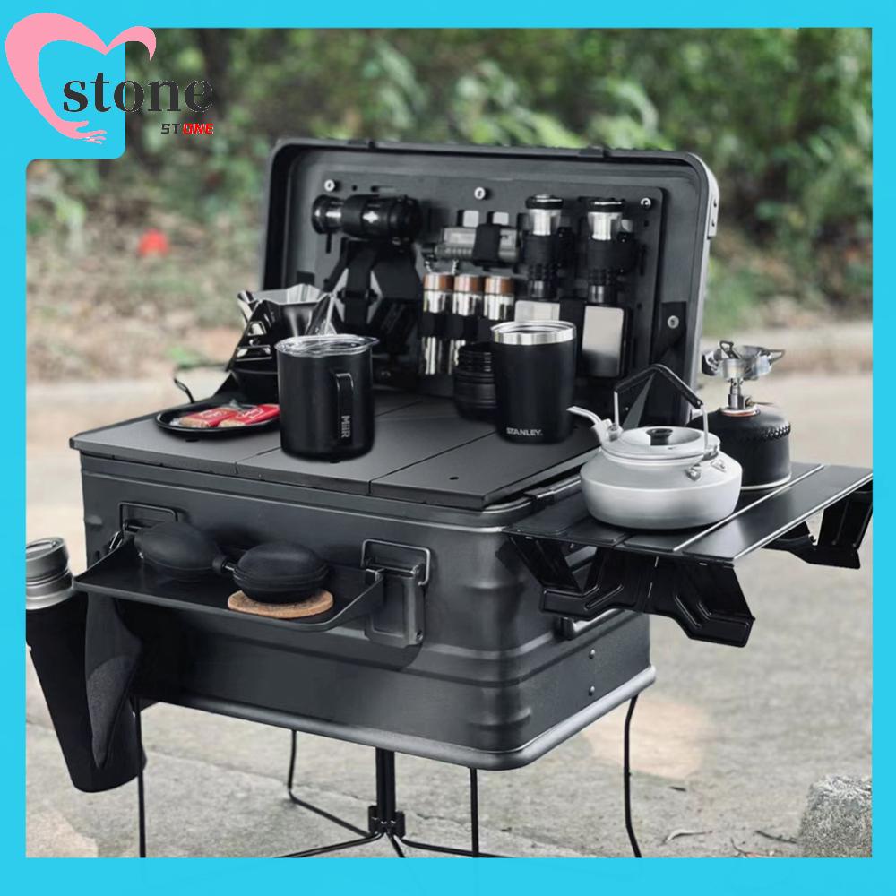 [Stone1.my] 50L Aluminum Alloy Storage Box Board Camping Table Board