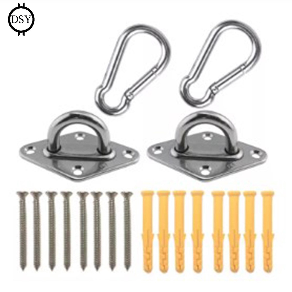 Heavy Duty Hanging Straps Kit Eye Plates Ceiling Wall Mount Anchor