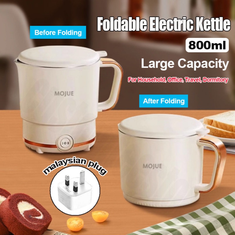 800ml Foldable Electric Kettle Portable Mini Household Travel Kettle 0 ...