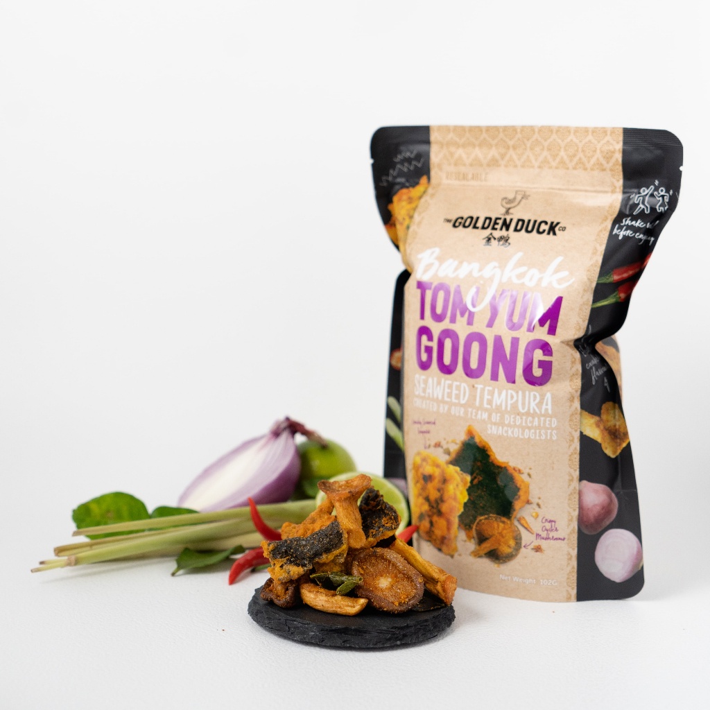 The Golden Duck Bangkok Tom Yum Goong Seaweed Tempura Seaweed Snacks ...