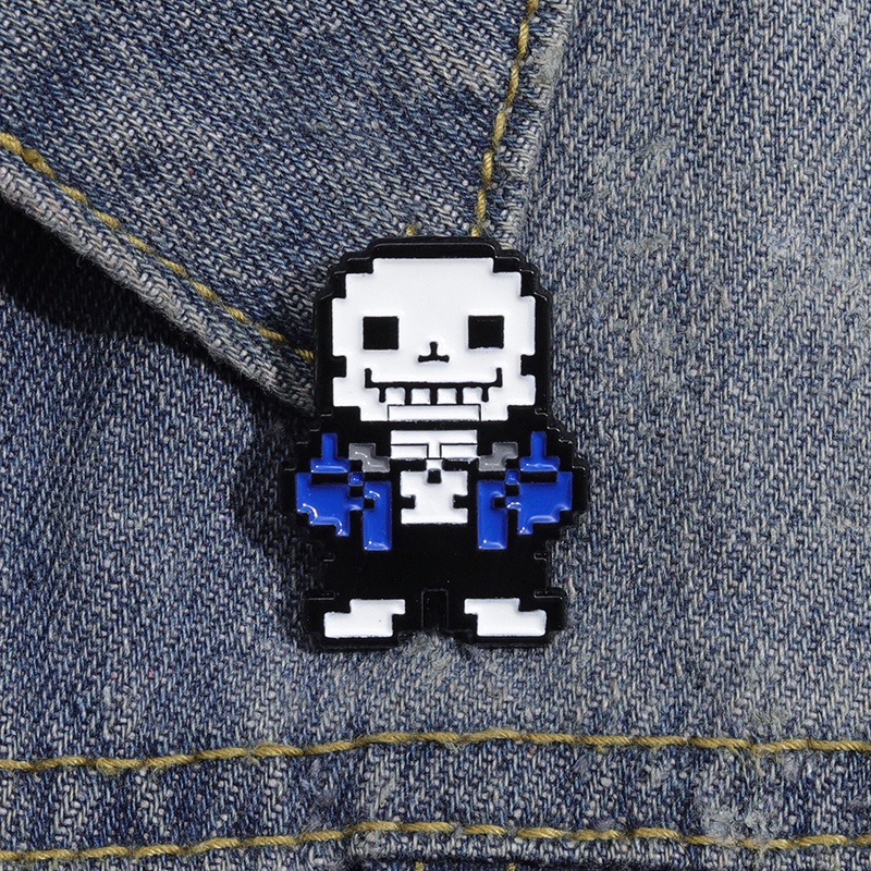 Undertale Game Series Enamel Pin Sans Cosplay Cartoon Backpack Badge ...