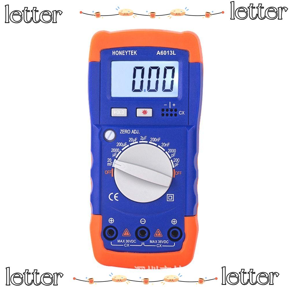 LETTER Capacitor Tester, A6013L Digital Capacitance Meter, Great Resistance Measurement Tools