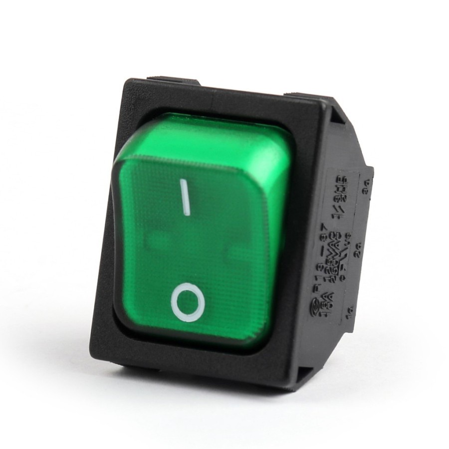 SCI 250VAC 10A 4 Pin On Off Rocker Switch Green R13 87B 5N Shopee Malaysia