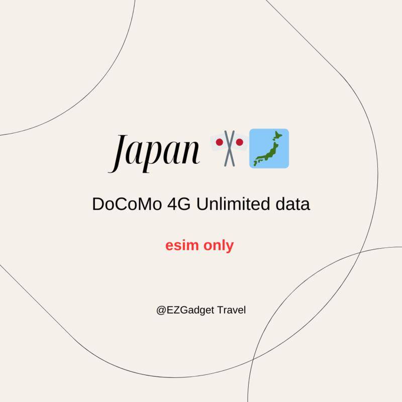Japan esim 130 Days Unlimited Data Japan SIM Card for travel Prepaid