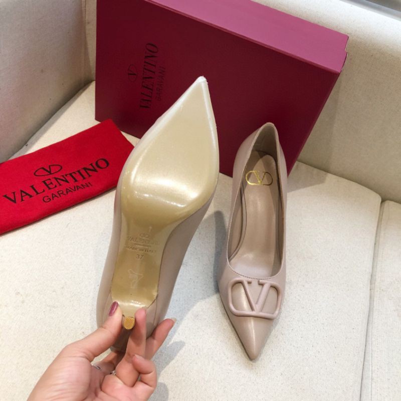 Valentino Luxury V-Lock Women High Heel Shoes 4/6/8cm | Shopee Malaysia