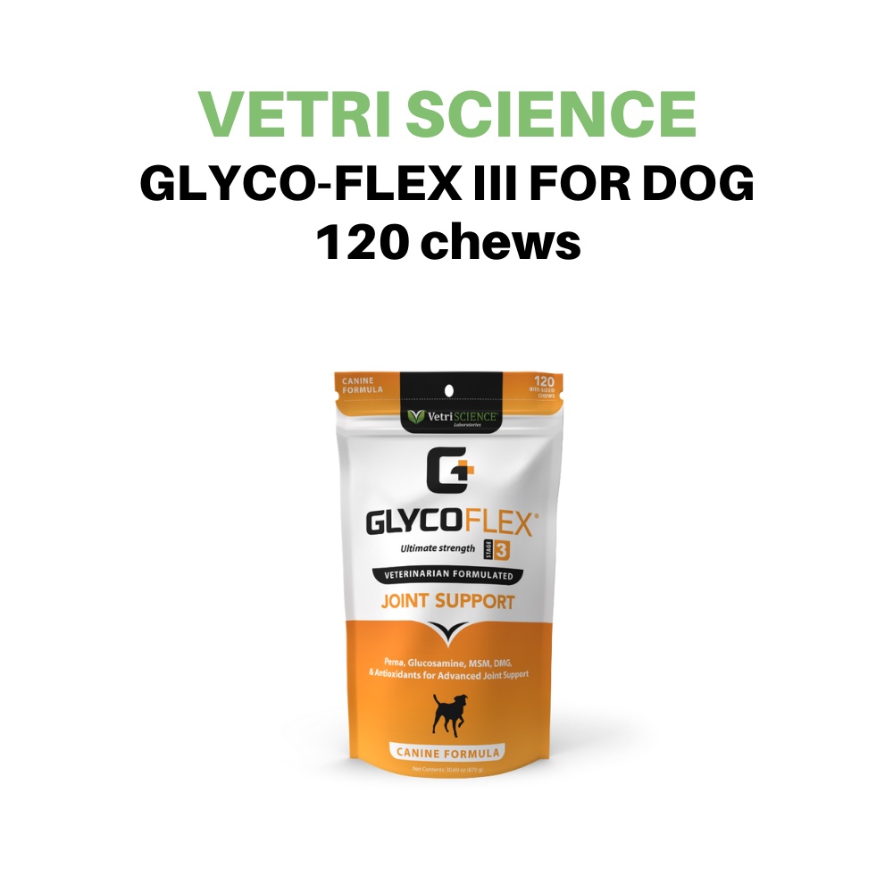 VETRI SCIENCE GLYCO FLEX STAGE 3 120 CHEWS TABLETS Joint Supplement