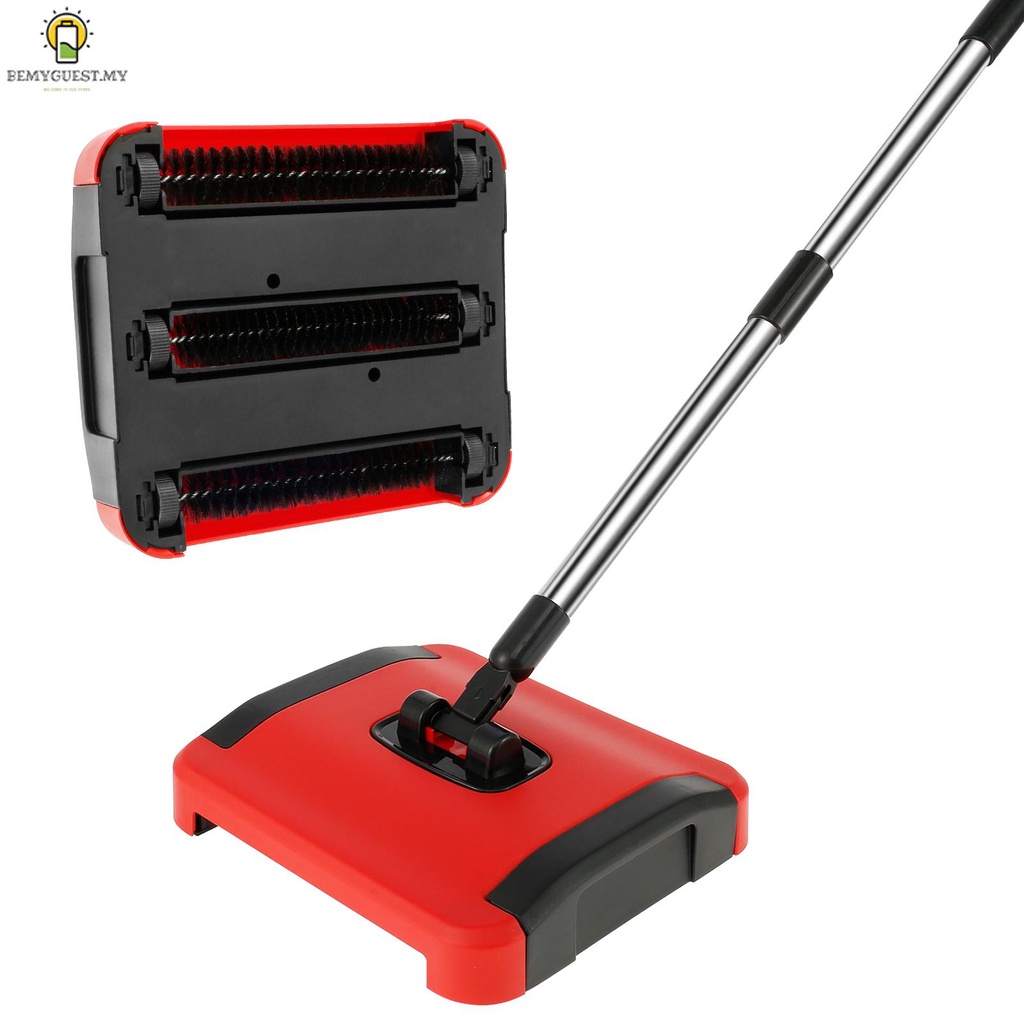 Carpet Floor Sweeper with Horsehair Manual Carpet Sweeper Cleaner Non